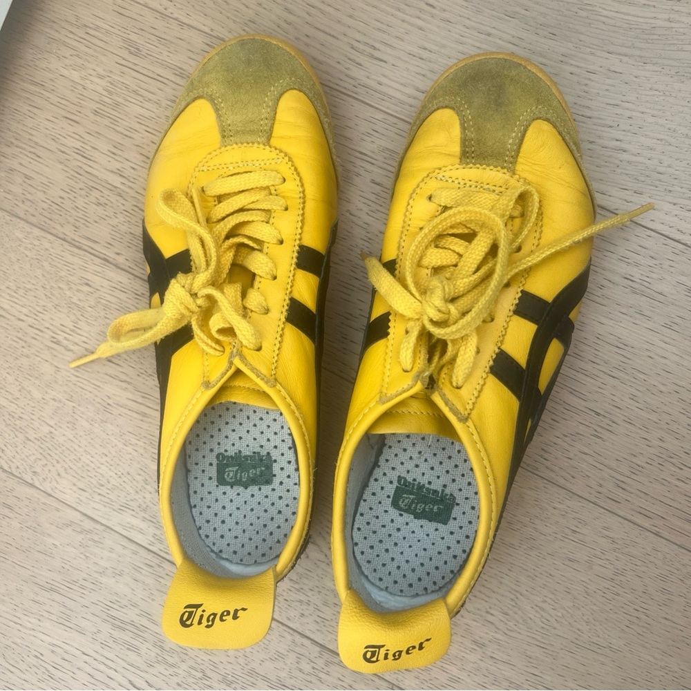 Onitsuka Tiger by Asics Yellow and Black Women's Sneakers